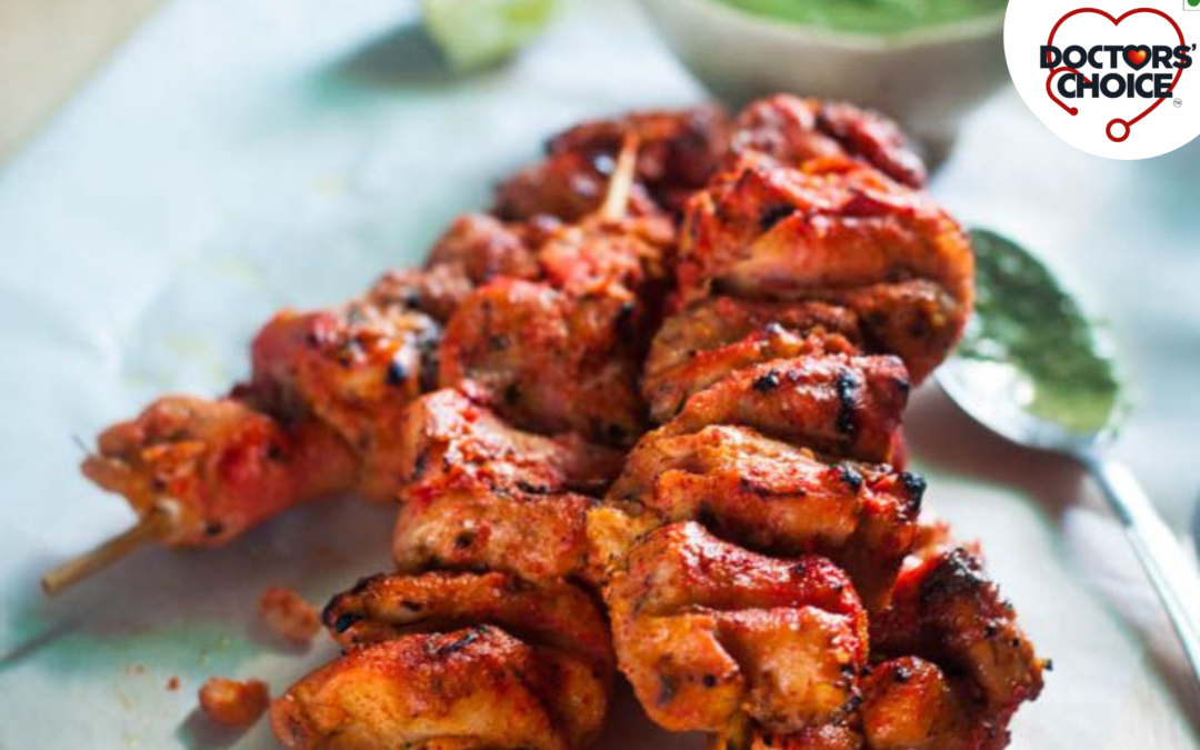 Chicken Tikka Kebab Indian Style with Mustard Oil