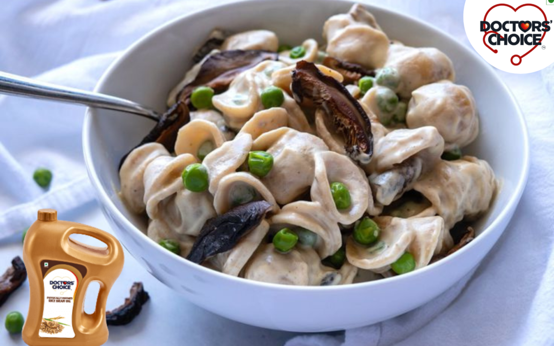 Orecchiette Pasta with Shiitake Mushrooms & Peas Recipe