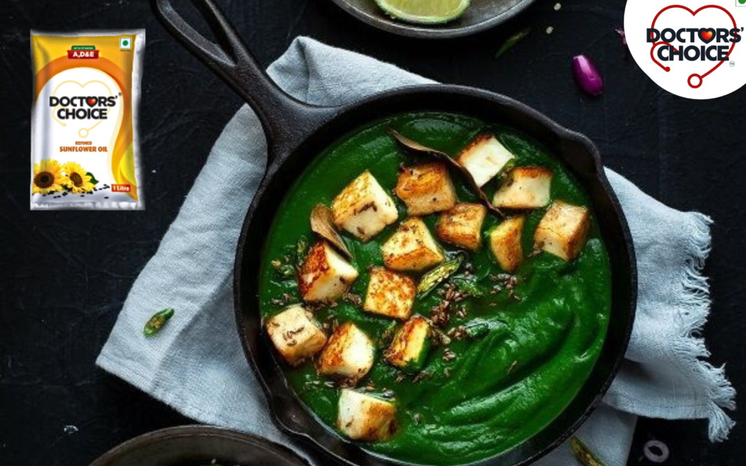 Palak Paneer Recipe with Sunflower Oil